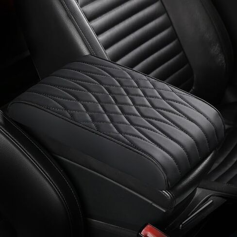 Car Center Console Cover for VW Golf (GTI/R) 1993–2025 2026, Waterproof Leather Console Cushion, Anti-Scratch Interior Protector, Soft Breathable Padding Auto Armrest Mat in Saudi Arabia