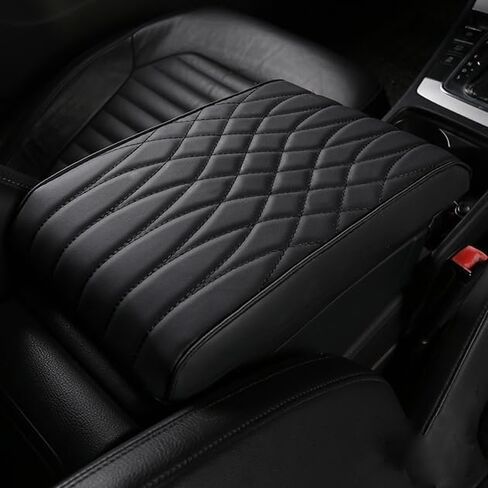 Car Center Console Cover for VW Golf (GTI/R) 1993–2025 2026, Waterproof Leather Console Cushion, Anti-Scratch Interior Protector, Soft Breathable Padding Auto Armrest Mat in Saudi Arabia