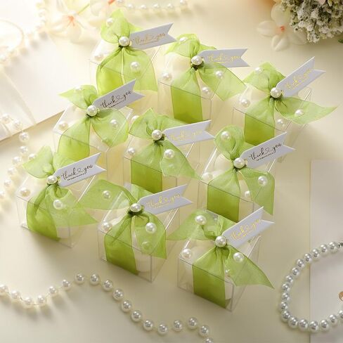 Nuanchu 30 Sets Bridal Shower Favors White 1.6" Mini Bubble Candles Wedding Favors Gifts for Guests Aesthetic Bubble Candles Baby Shower Favor with Thank You Card Ribbon for DIY Baptism Gift in Saudi Arabia