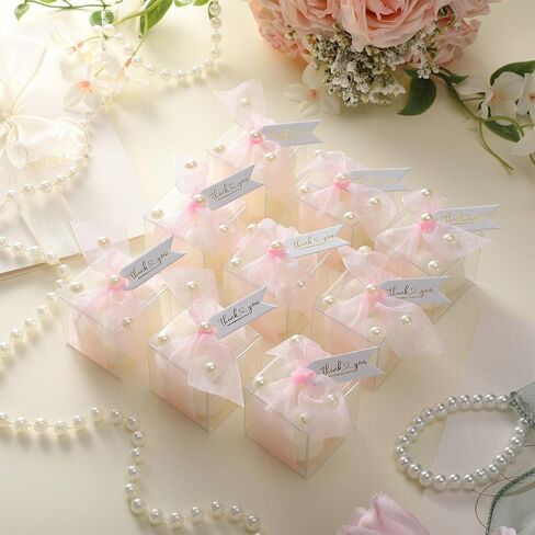 Nuanchu 30 Sets Bridal Shower Favors White 1.6" Mini Bubble Candles Wedding Favors Gifts for Guests Aesthetic Bubble Candles Baby Shower Favor with Thank You Card Ribbon for DIY Baptism Gift in Saudi Arabia