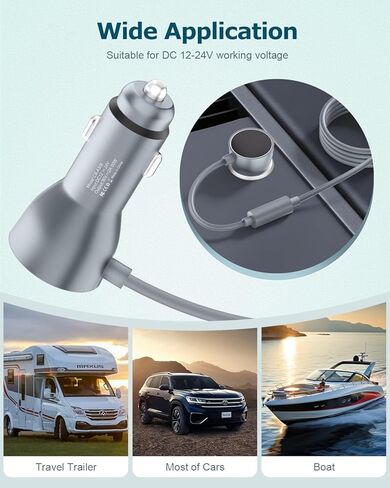 10FT Starlink Mini Cable DC إلى DC سلك الطاقة Starlink Mini Cable إلى USB C مع DC أنثى إلى النوع C محول ذكر 5.5 * 2.1 مم 12 فولت DC كابل الطاقة لـ Starlink Mini Satellite مقاوم للماء في الهواء الطلق 18AWG رمادي in Kuwait