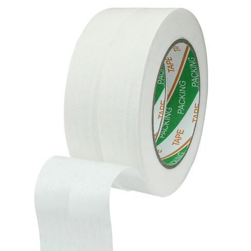 2 Rolls White Masking Tape, 1" x 55 Yards Medium High Tack Masking Tapes, All Purpose Label Tape for Painting, DIY, Home, School, Office, Labeling and Crafts in Saudi Arabia