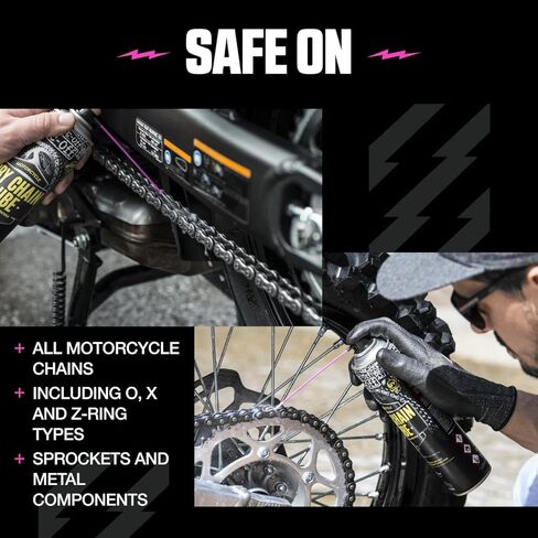 Muc-Off Dry Motorcycle Chain Lube, 13.5 fl oz - Motorcycle Chain Lubricant, Chain Wax for Dry Conditions - Motorcycle Chain Oil for On and Off-Road in Kuwait