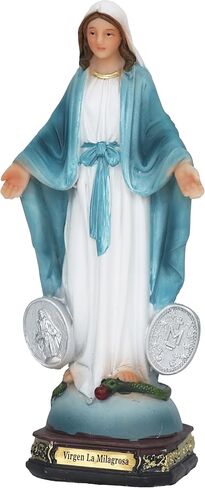 Cannan Virgen Milagrosa 6" Nuestra Señora de las Gracias de la Medalla Milagrosa Resin Religious Figure Mini Our Lady of The Miraculous Medal in Kuwait