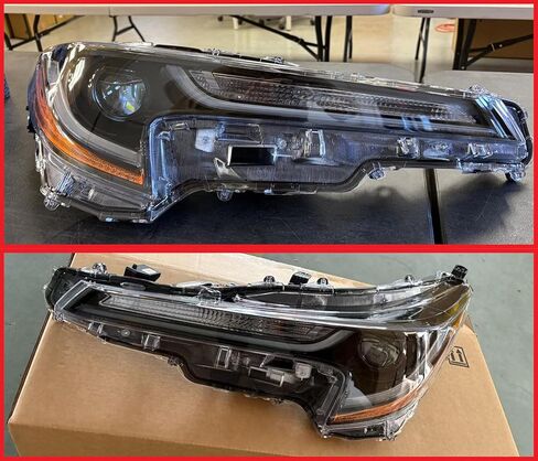 استبدال مجموعة المصابيح الأمامية لـ 2020 2021 2022 Toyota Corolla L/LE Sedan LED للمصابيح الأمامية مع لمبة يمين/جانب الركاب، Partslink TO2503286 / OEM 81110-02S30 in Kuwait