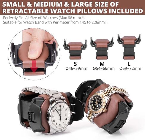 Automatic Watch Winder with Quiet Running Motor Watch Winding Display+ 2 Storage Box, Built-in Illumination, Walnut Watch Winder for Rolex with 3 Adjustable Upgraded Watch Pillows, AC Adapter in Saudi Arabia