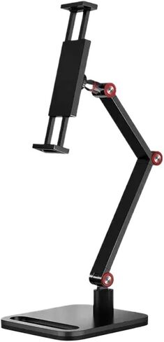Portable Monitor Desk Stand Metal Stand 16 Inch External Base Mount 孔距 Screen Extension Extendable Vertical(1 arm) in Saudi Arabia
