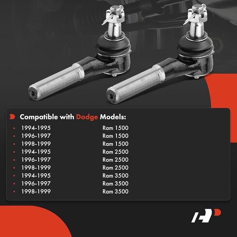 A-Premium 2 × أطراف قضيب ربط خارجي أمامي، متوافق مع دودج رام 1500 رام 2500 رام 3500 1994-1999 in Saudi Arabia