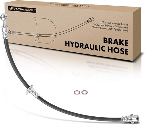 A-Premium Rear Passenger Brake Hydraulic Hose Compatible with Select Acura Models - RSX 2002 2003 2004 2005 2006 - Replace# 01466S6M000 in Saudi Arabia