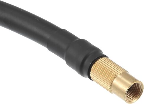 X AUTOHAUX 20cm Threaded Tire Inflator Extension Hose Chuck Adapter Air Pump Tube Tire Valve Pipe for Car Truck Bike MTB Copper Rubber Black Copper Tone in Saudi Arabia
