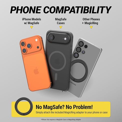 حامل لوحة القيادة المغناطيسية Scosche MPMSODVM-SP MagicMount Pro MS 4 في 1 / الزجاج الأمامي / فتحة التهوية مع ذراع متأرجح قابل للتعديل، حامل الهاتف الخلوي، متوافق مع سلسلة iPhone 16/15/14/13/12 وحافظة MagSafe in Kuwait