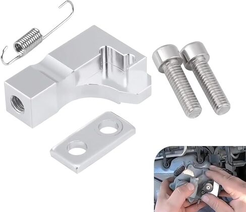 5 PCS Car Intake Manifold Repair Bracket, P2015 Code Repair Bracket Gasket Spring and Screws, OEM# 03L129711E 03L129711AG, Compatible with Volkswagen Audi Skoda (Silver) in Kuwait