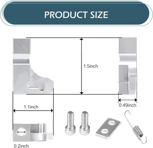 5 PCS Car Intake Manifold Repair Bracket, P2015 Code Repair Bracket Gasket Spring and Screws, OEM# 03L129711E 03L129711AG, Compatible with Volkswagen Audi Skoda (Silver) in Kuwait