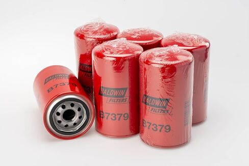 فلتر زيت Baldwin B7379 Spin-On - 6 عبوات - 3 11/16" OD × 6 13/16" L (93.7 × 173.0 مم) - يناسب شاحنات Ford Super Duty والشاحنات الثقيلة، ويستبدل Wix 57151، 57151XP، Fleetguard LF17494، Fram PH8977 in Saudi Arabia