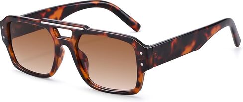 Hycredi Retro Aviator Sunglasses for Women Men, Trendy Square 90s Shades,70s Vintage Classic Rectangle Sun Glasses in Saudi Arabia