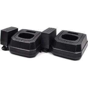 (2-Pack) PMPN4469 Desktop Charger Base Compatible with Motorola DTR410 DTR550 DTR620 DTR650 DTR2430 DTR2450 Series Two Way Radios
