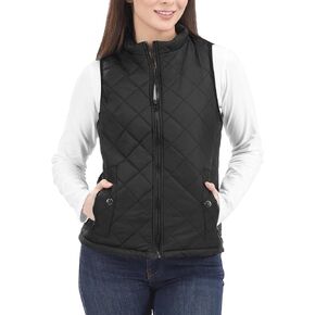 NY Threads Women's Puffer Vest Lightweight Sleeveless Stand Collar Quilted Zip Vest