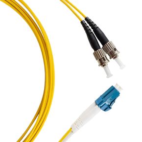LC to ST Fiber Patch Cable, 3M (9.84ft) Single Mode Duplex Fiber Jumper 9/125um OS1 LSZH - LC ST Singlemode Duplex Fiber Patch Cords (3M - 5 Pack)