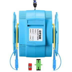 OTDR Dead Zone Eliminator Fiber Optic Transmission Launch Cable Box SC/UPC-SC/UPC 1KM Fiber Optic Testing Extension line Transmission Cable Ring Test Tools 1000m