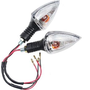 2 Pcs Motorcycle Front or Rear Turn Signal Indicators Compatible with KTM 990 690 Adventure Super Duke SMT SMC Enduro (Amber)