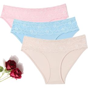 Avidlove Women's Sexy Panties Soft Stretch Lace Cheeky Panties Ladies High Cut Hipster Seamless Underwear