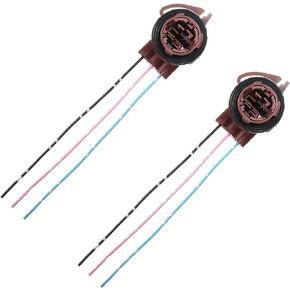 Xotic Tech 2pcs 3156 3157 Female Socket Wiring Harness Adapters, Extension Repair Replacement Retrofit for LED Bulbs, Brake Tail Lights, Turn Signal DRL Lamps, etc.