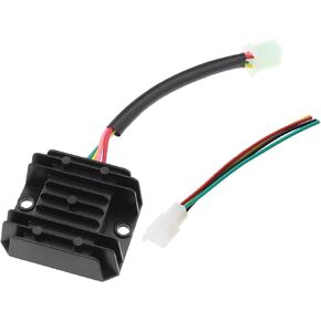 SING F LTD 4 Wires 12V Voltage Regulator Rectifier Compatible with GY6 49cc 50cc 70cc 90cc 110cc 125cc 150cc 4-Stroke Engine Motocross Mopeds/Scooters/Dirt Bikes