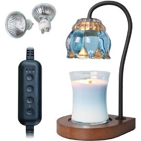 Candle Warmer Lamp - Electric Candle Lamps Timer, Compatible with All Jar Candles, Gift for Mom, Dimmable Candle Warmer, Candle Holders for Home Decor (SkyBlue)