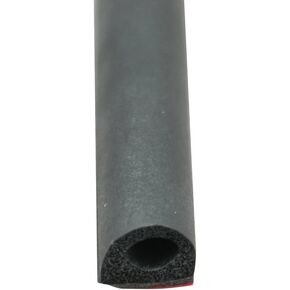 AP Products 018-318 Black 3/4" x 1/2" Rubber D-Seal with Tape