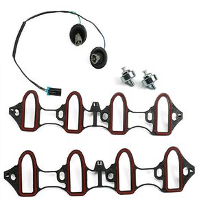 WFLNHB Knock Sensor Harness Intake Manifold Gasket Kit Set Replacement for Silverado Sierra