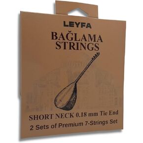 Saz Baglama Strings for Turkish Short Neck Baglama Premium Strings 2 Sets with 3 Tezene Picks