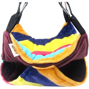 Alfie Pet - Mallory Hanging Hammock Bed for Ferret, Rabbit, Guinea Pig, Kitten - Color: Burgundy, Size: Large 12" x 12" in Kuwait