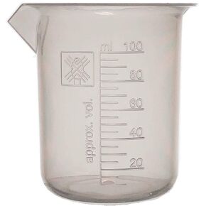 5000ml Premium Polypropylene Beakers, Euro Style, Molded Graduations, Karter Scientific (Single)