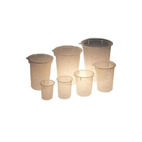 Maryland Plastics, Inc. Graduated 15 mL, Polypropylene Plastic Disposable Beaker, Measuring Cup Part Number L-1200 (Pack of 100) for use in Labs, Scientific, Schools, Hospitals, Doctors Offices