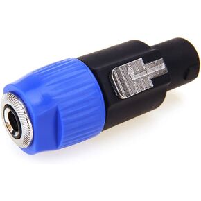 NANYI Speakon to 1/4 Adapter Connector, Upgraded 1/4" Female to NL4FC Male Connectors are for Converting 1/4" Cables to NL4FC Plug for Speaker/Amplifier/Mixer (Speakon to 1/4 Adapter - 2PCS)