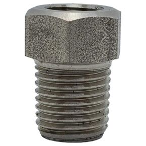 Carbon Steel A105 Reducing Hex Bushing, 1 1/2" Male NPT to 1" Female NPT, up to 3000/6000 PSI, Reducer Hex Bushing Pipe Fitting, Connector Adapter