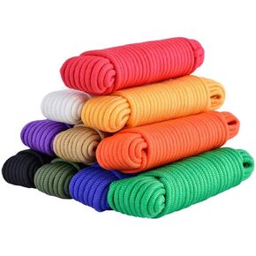 10 Pack Paracord 550 Assorted Colors Paracord Bracelet String Rope Outdoor Parachute Cord for DIY Manual Braiding, Lanyards, Keychain, Carabiner, Camping, 10 Colors 10 Feet