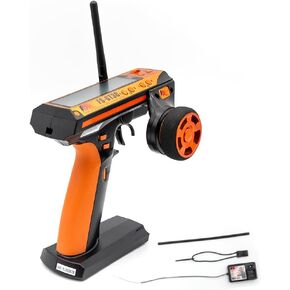RC Transmitter and Receiver,FS-GT3C 2.4Ghz 3CH Remote Controller LCD Transmitter w/FS-GR3E Receiver for RC Car Boat