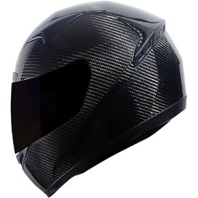 Genuine Carbon Fiber Motorcycle Street Bike Full Face Helmet Black, HG335-CaronFiber 3.2lb only