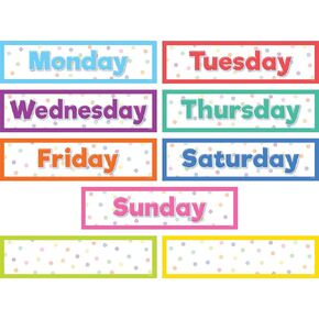 Teacher Created Resources Colorful Magnetic Days of The Week (TCR77517)