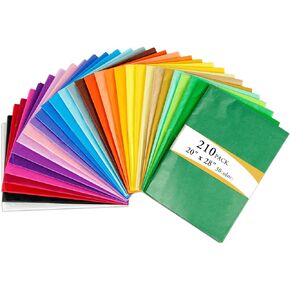 150 Sheets 20" x 28" Tissue Paper for Gift Bags - 30 Colors Rainbow Tissue Papers Birthday Wedding Party Festival Decorative Art Tissue Paper for Craft Pom Pom
