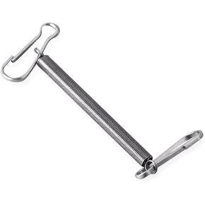 Silver Replacement Springs with 2 Clips Stainless Steel 3.1 Inch Spring Fastening Water Drinking Bottle for Rabbit Hamster Water Bottle Spring Clip,Feeding and Watering Supplies