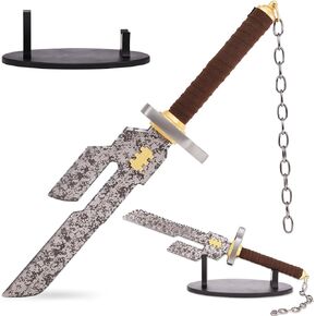 ZiQing Toji Fushiguro Cosplay Weapon Stainless Steel Sword，Real Metal Anime Props Xmas Gift and Halloween 21"