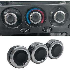 JDMCAR AC Heater Blower Fan Control Switch Knob Compatible with 2000-2006 Toyota Tundra, Replaces 55905-0C010 559050C010 Air Conditioning Climate Control Knob Button - (A Set of 3 Knobs)