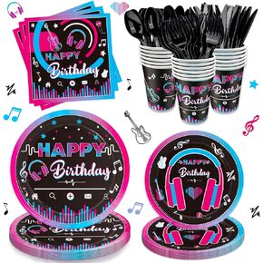 Race Car Birthday Party Supplies Tableware Racing Car Party Decorations Include Plates, Napkins, Cups, Cutlery for Race Car Theme Birthday Decorations, Serve 24