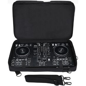 Padded DJ Controller Case for Pioneer DDJ-FLX4, DDJ SB3 400, Protector Bag Backpack Compatible with Hercules Inpulse 300, For Roland dj-202 / for Traktor Kontrol S2 Mk3 DJ Controllers Storage