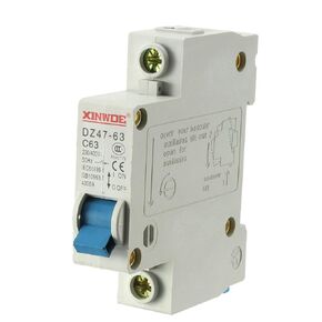 uxcell 1 Pole 25A 230/400V Low-Voltage Miniature Circuit Breaker Din Rail Mount DZ47-63 C25