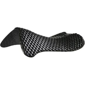 Acavallo Respira Air Release Soft Gel Pad & Back Riser Black, One Size