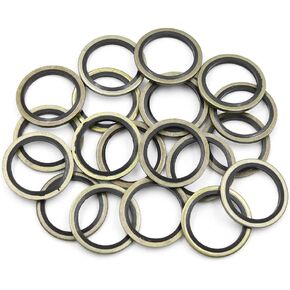 X AUTOHAUX 20pcs Universal Engine Oil Crush Washers Drain Plug Gaskets 22mm ID. 30mm OD. for Car