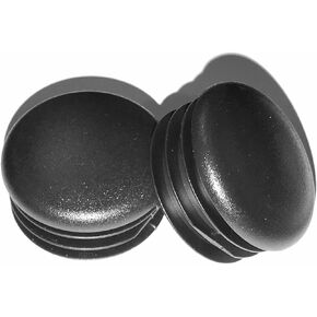 (Pack of 8) - 1 1/8" Round Black Plastic Tubing Plug, 1 1/8 Inch (14-20 Ga - 0.96"-1.05" ID) End Caps - Steel Furniture/Fencing Post Pipe Insert | End Caps for Fitness Equipment.